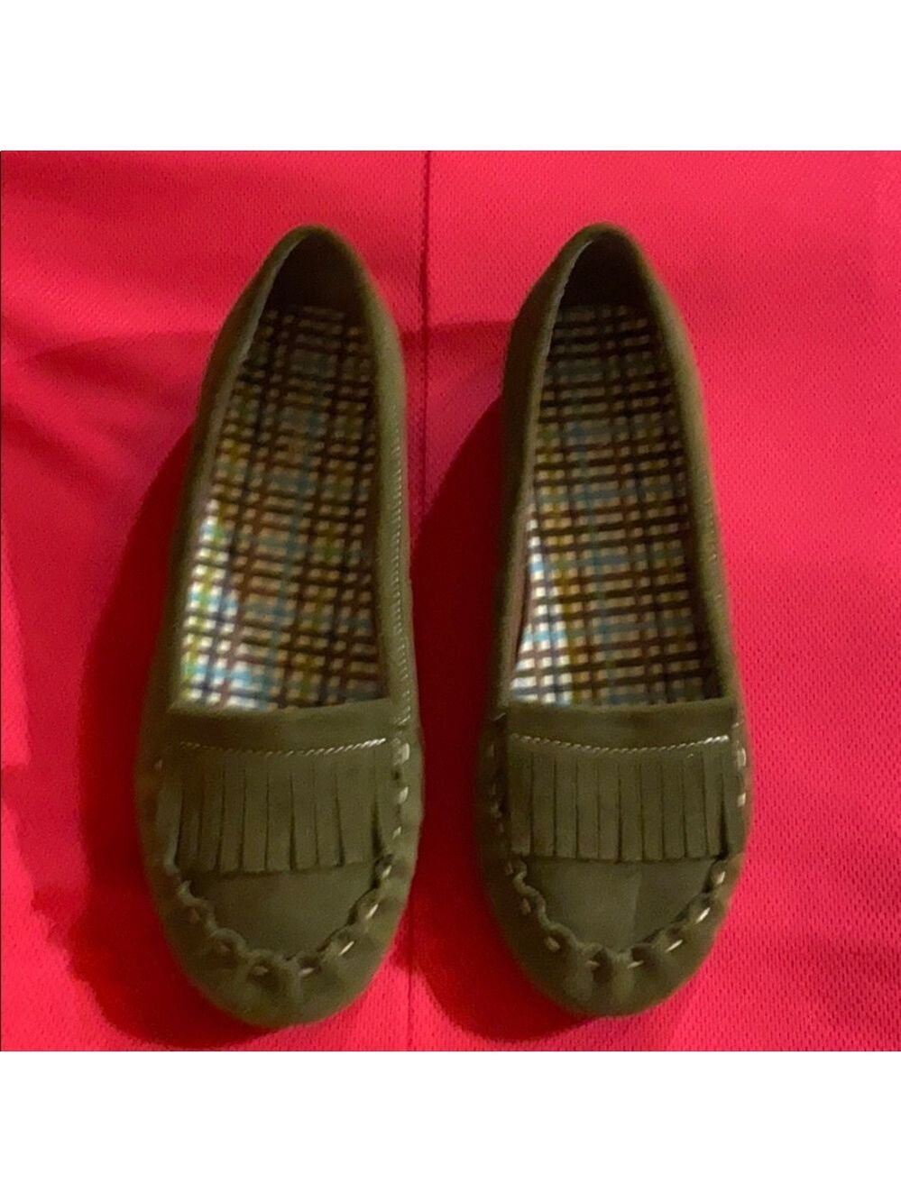 LANDS END SUADE LOAFERS T